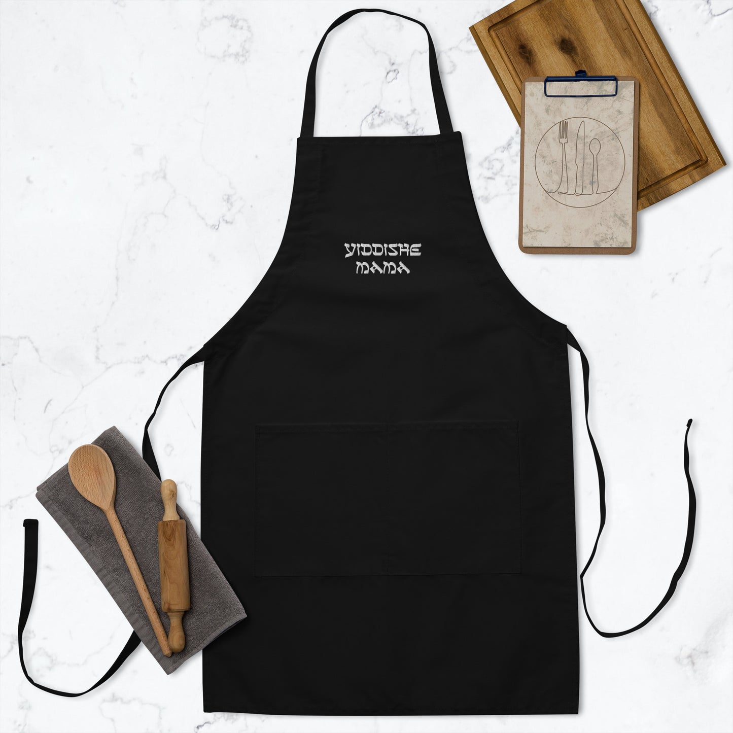 Yiddishe Mama Embroidered Apron